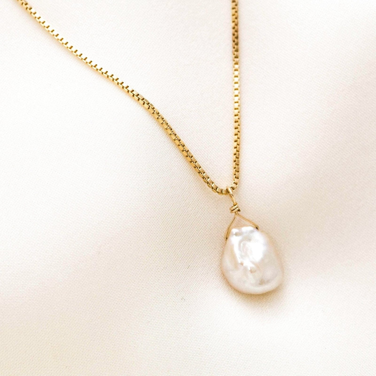 Pink Keshi Pearl Necklace