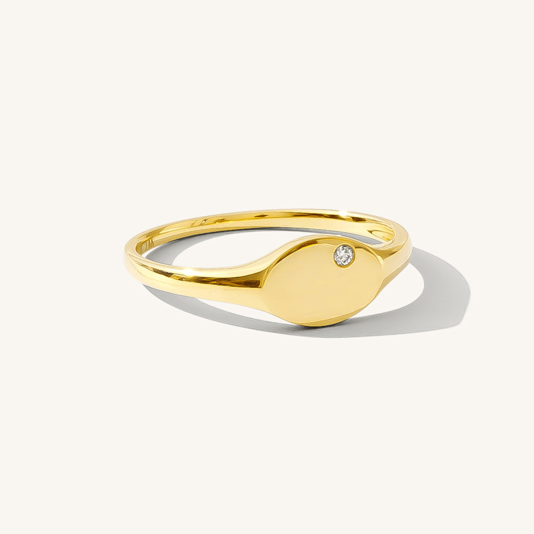 Diamond Signet Ring