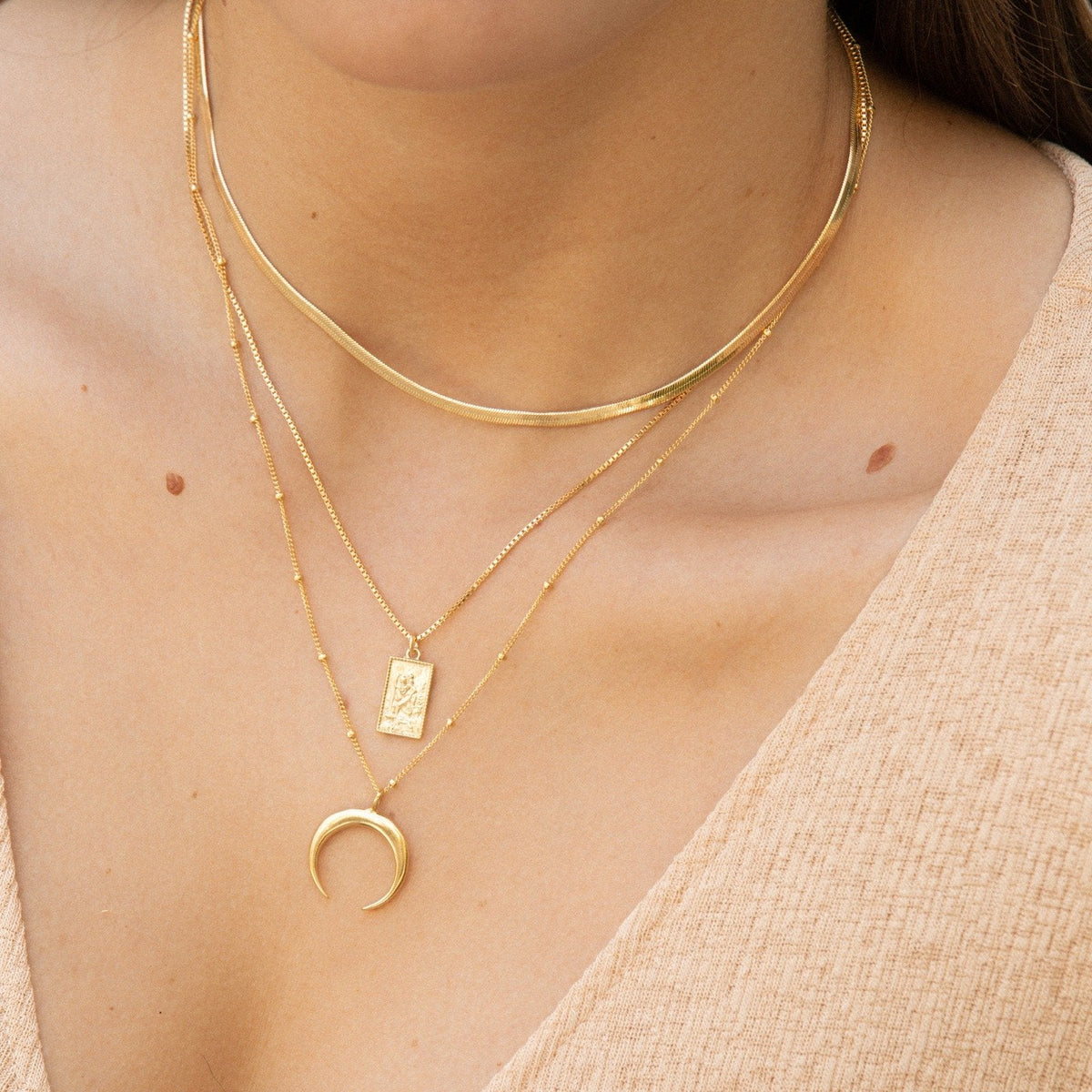 Rectangle Traveler's Necklace