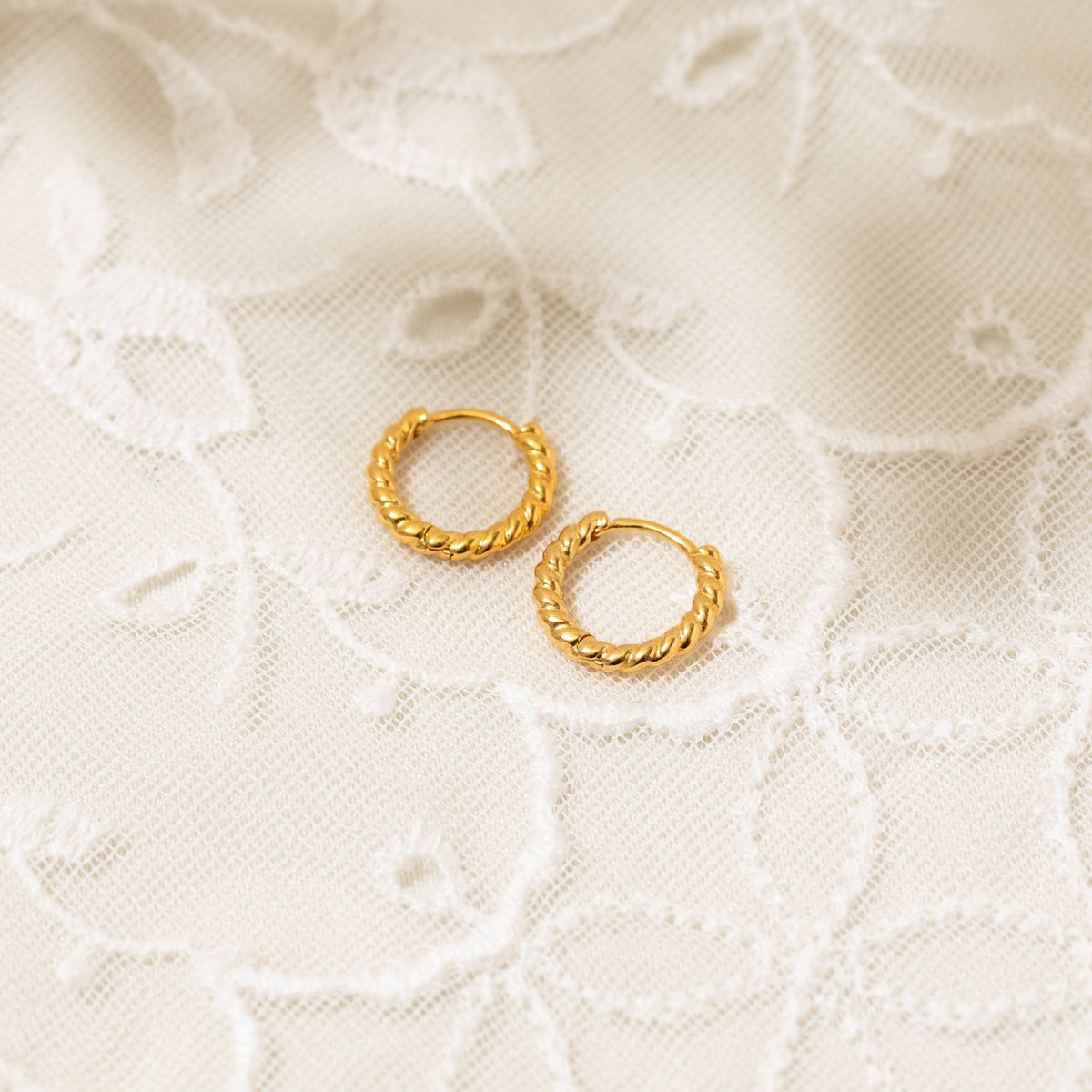 Rope Huggie Hoop Earrings