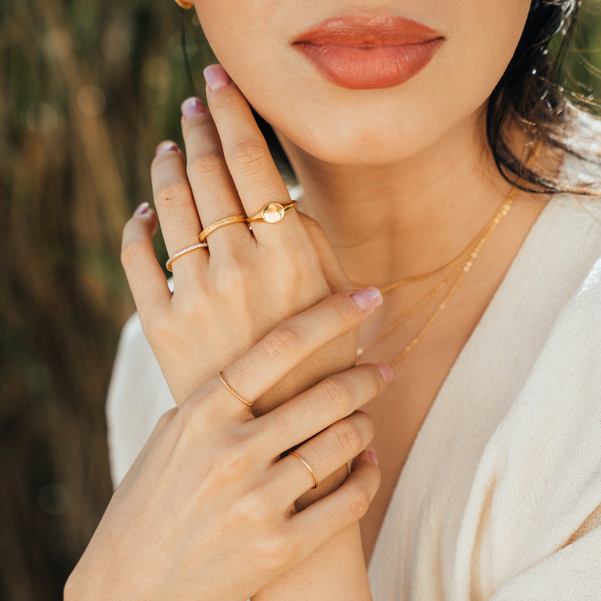 Round Signet Ring