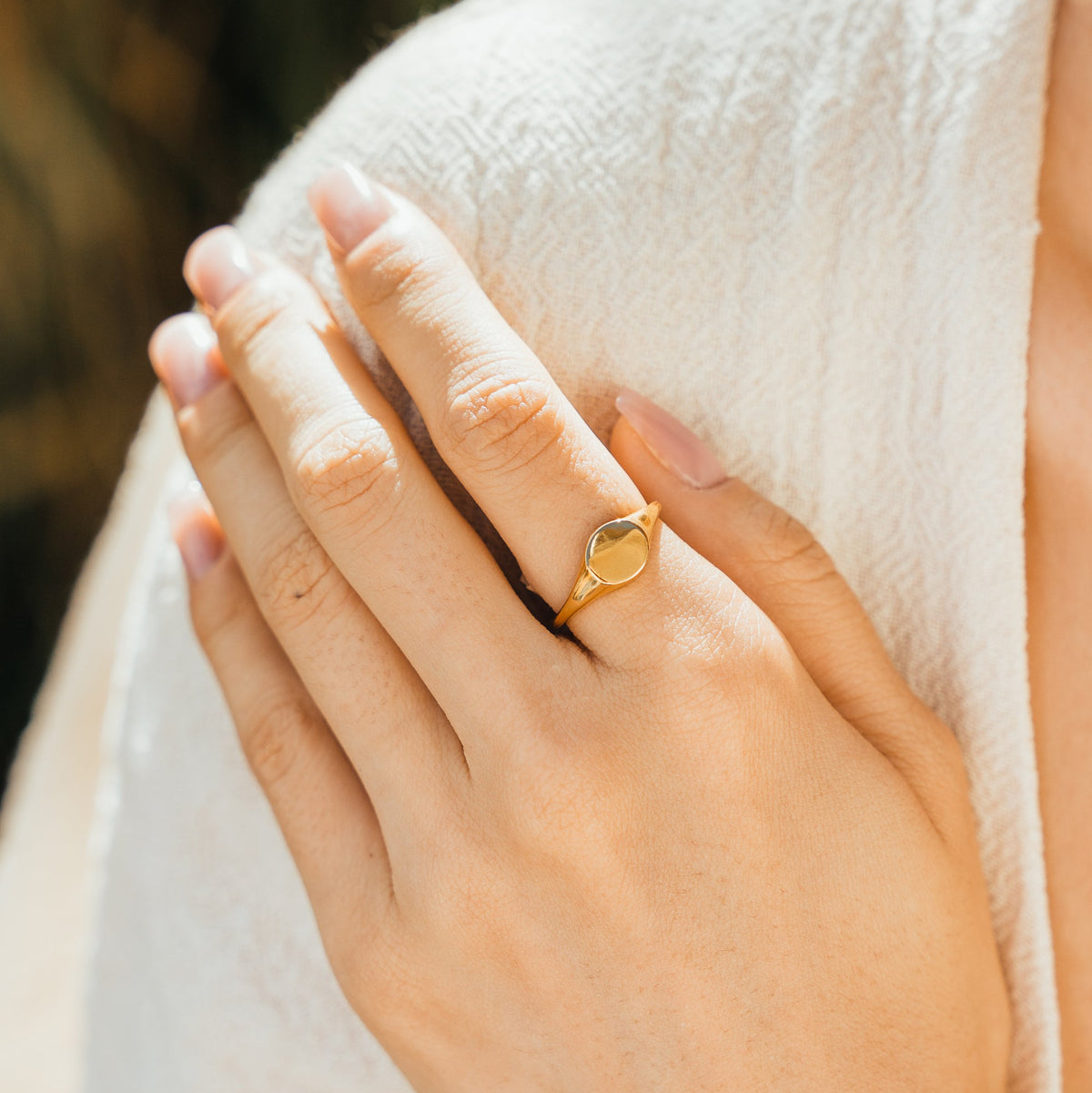 Round Signet Ring
