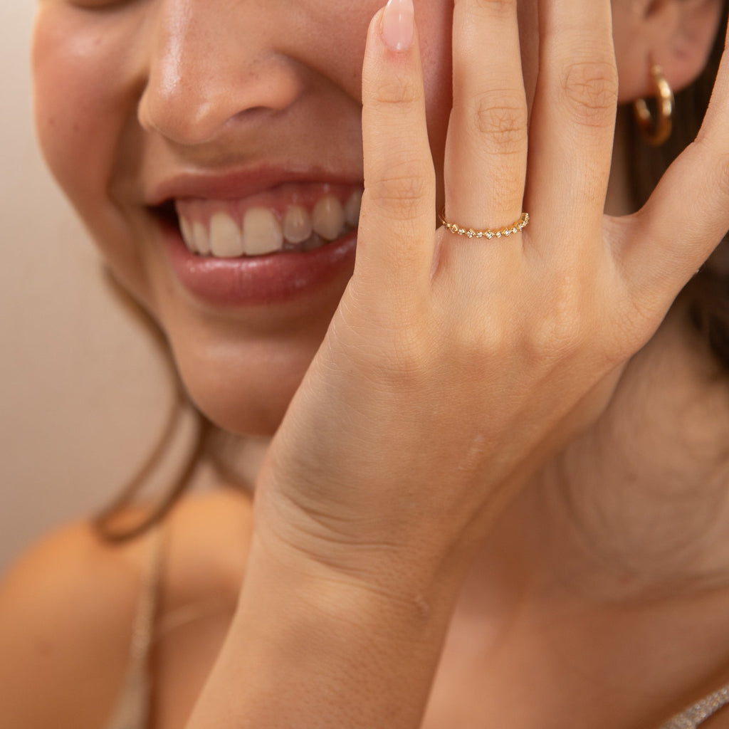 Alternating Diamond Ring