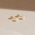 Pearl Screwback Stud Earrings