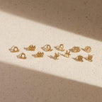 Zodiac Screwback Stud Earrings