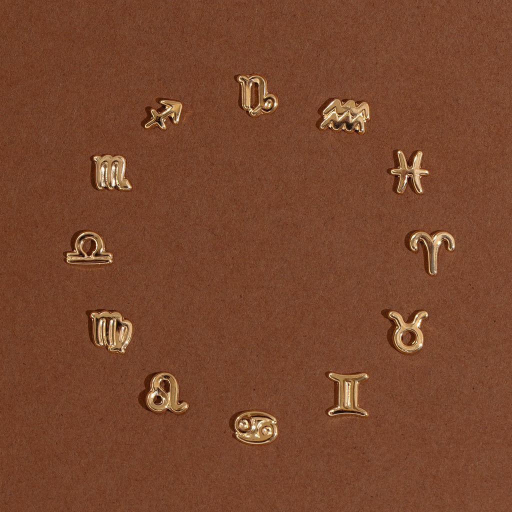 Zodiac Screwback Stud Earrings