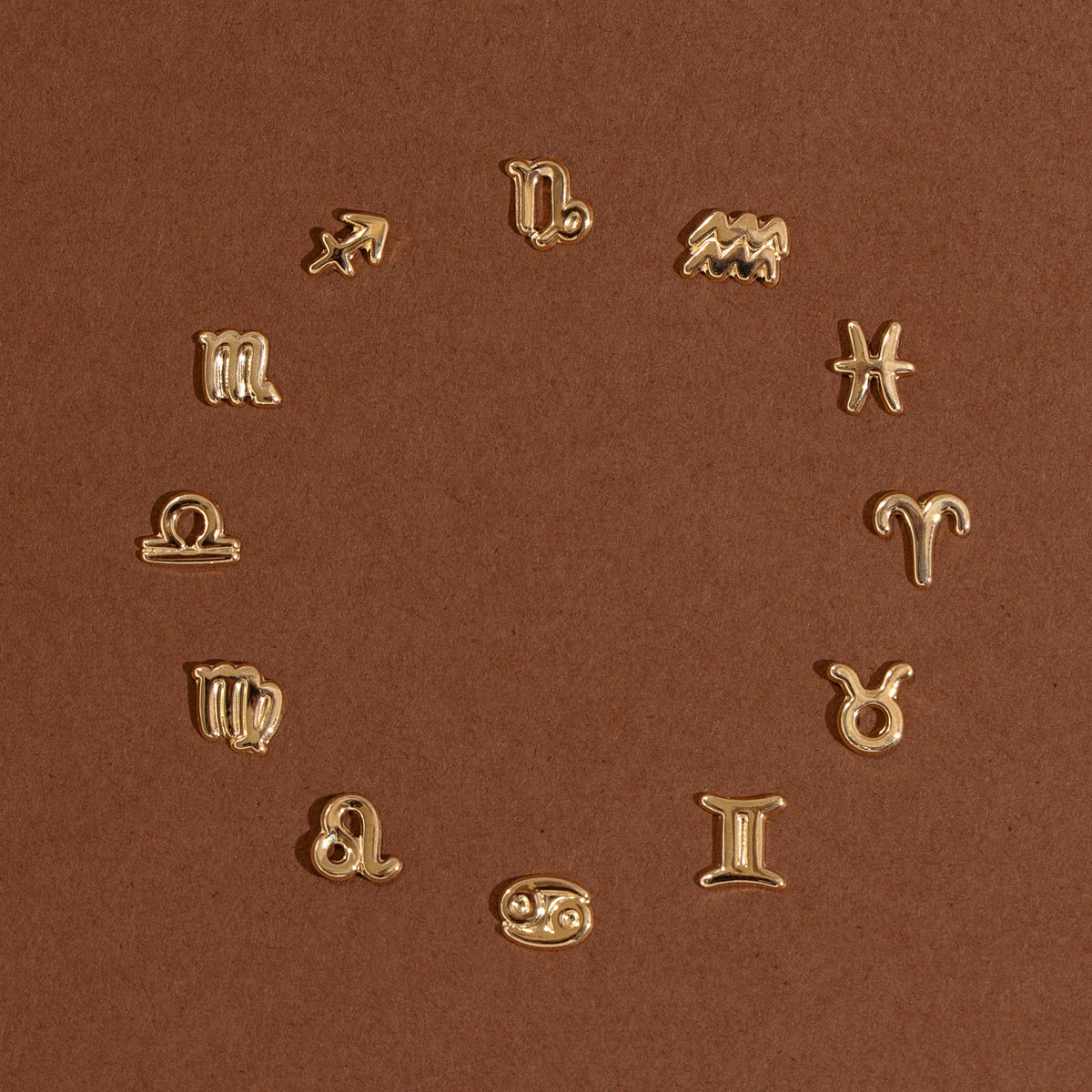 Zodiac Screwback Stud Earrings
