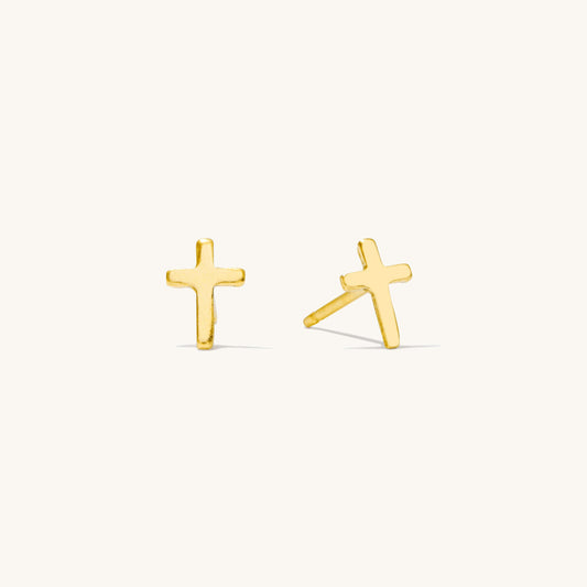 Tiny Cross Studs
