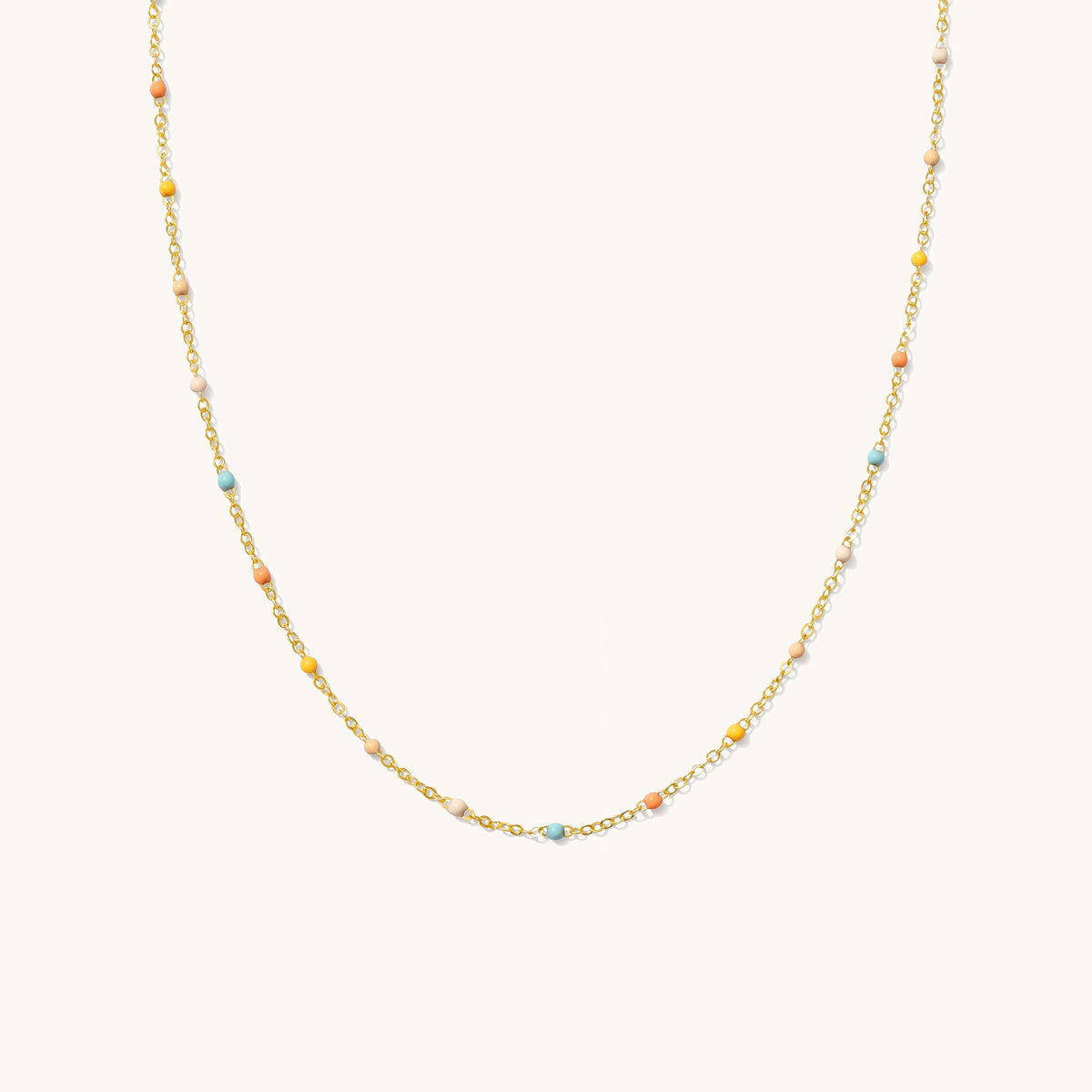 Dainty Pastel Enamel Necklace
