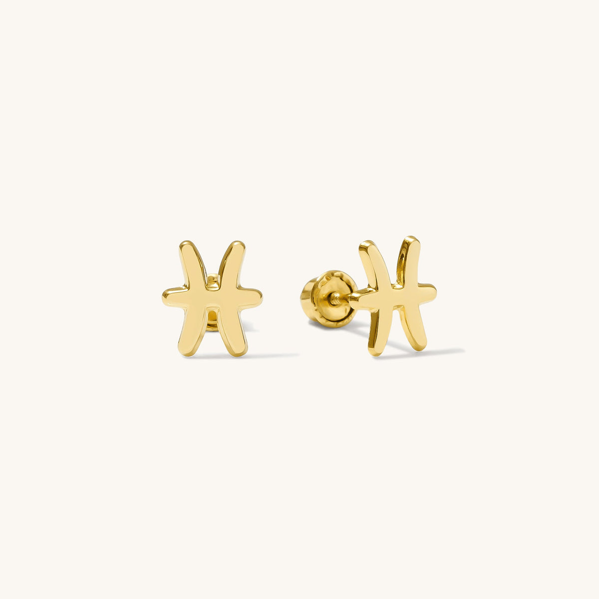 Zodiac Screwback Stud Earrings