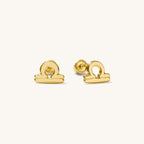 Zodiac Screwback Stud Earrings