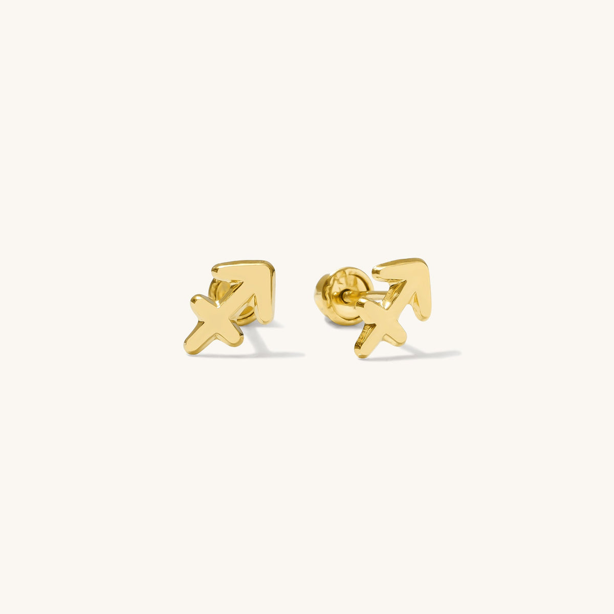 Zodiac Screwback Stud Earrings
