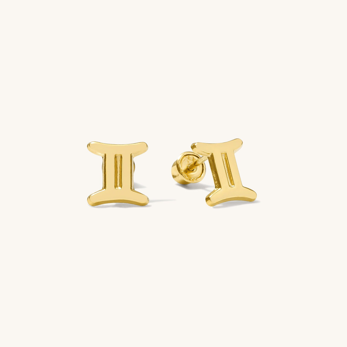 Zodiac Screwback Stud Earrings