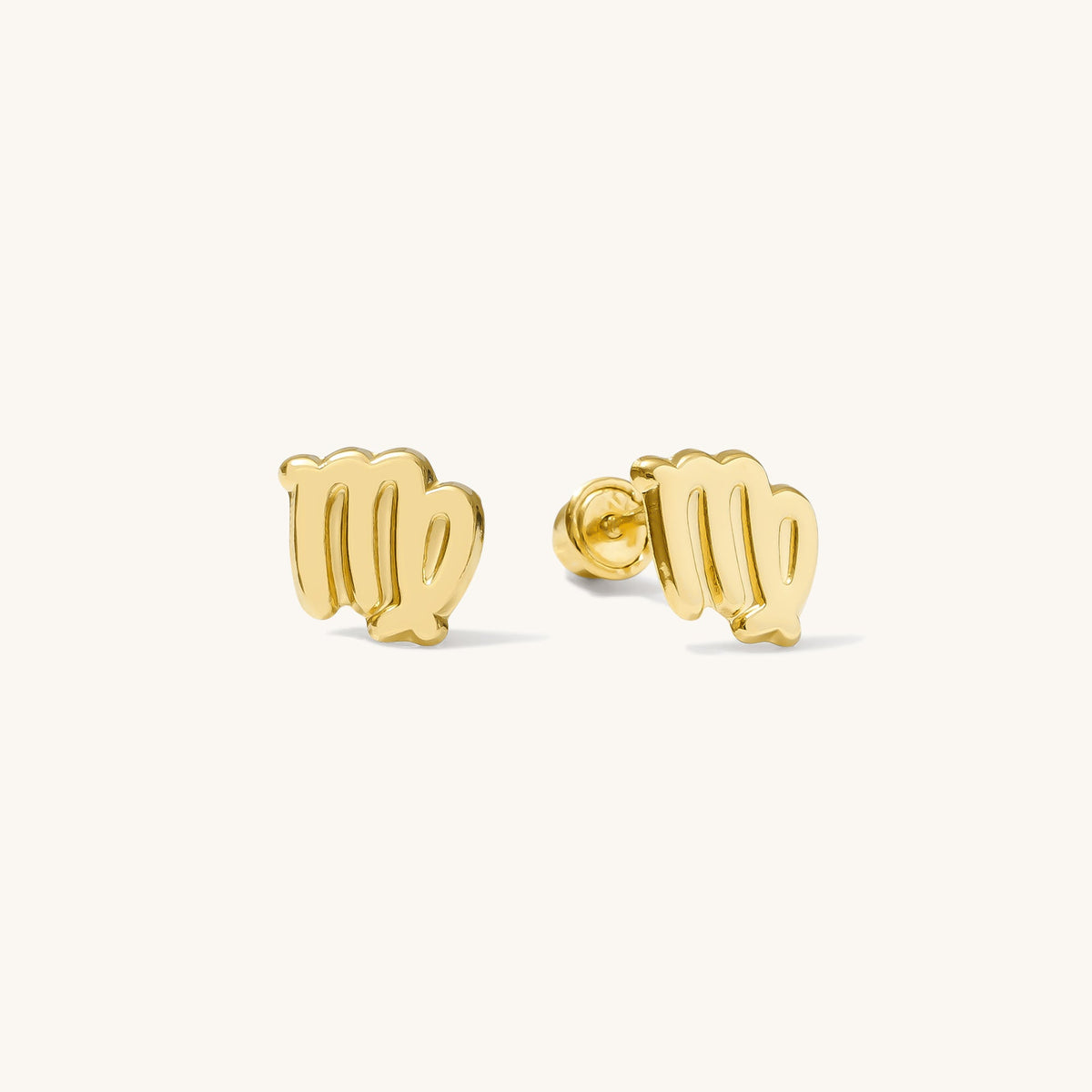 Zodiac Screwback Stud Earrings