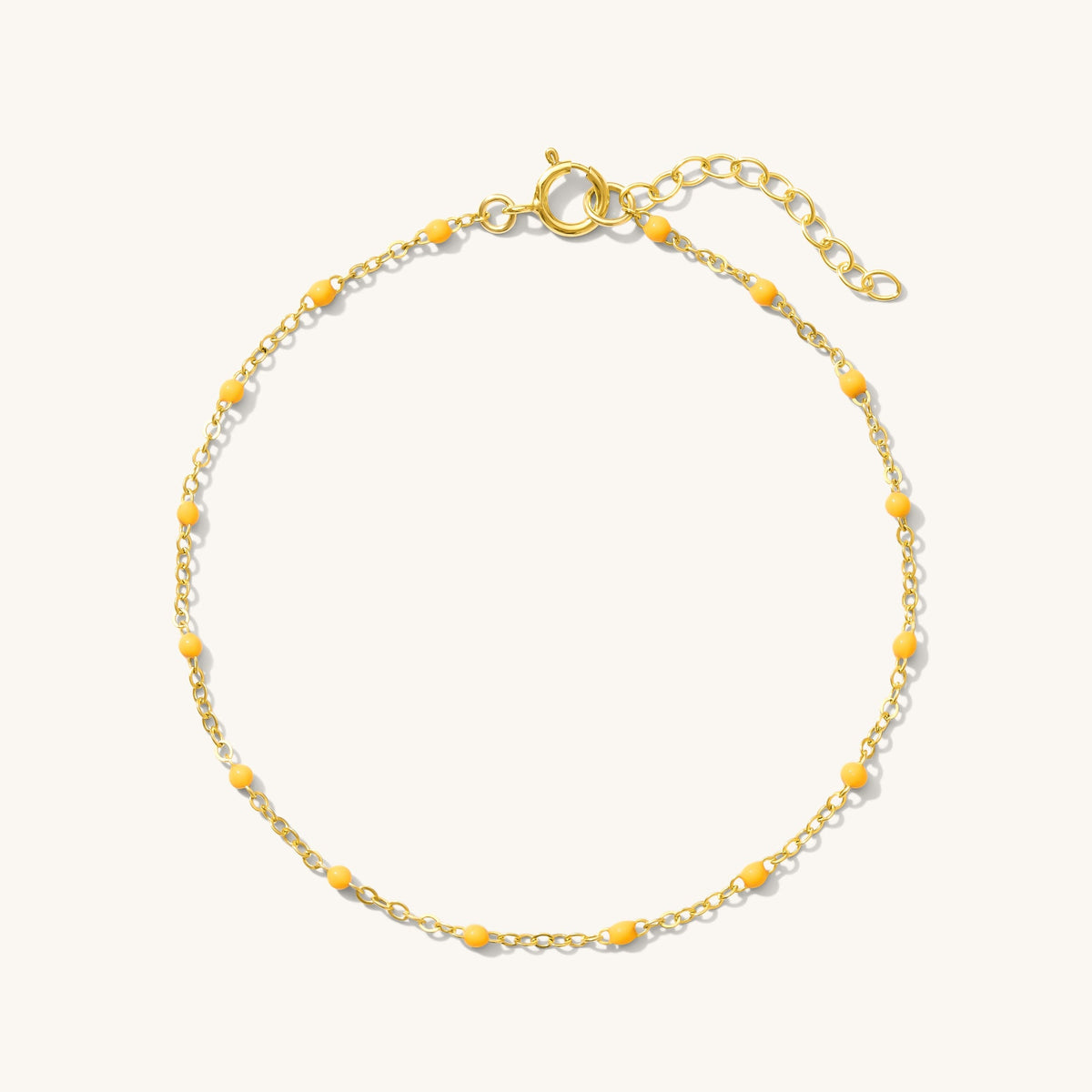 Dainty Enamel Chain Bracelet