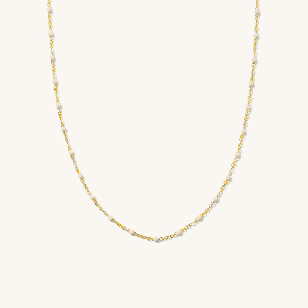 Dainty Enamel Chain Necklace