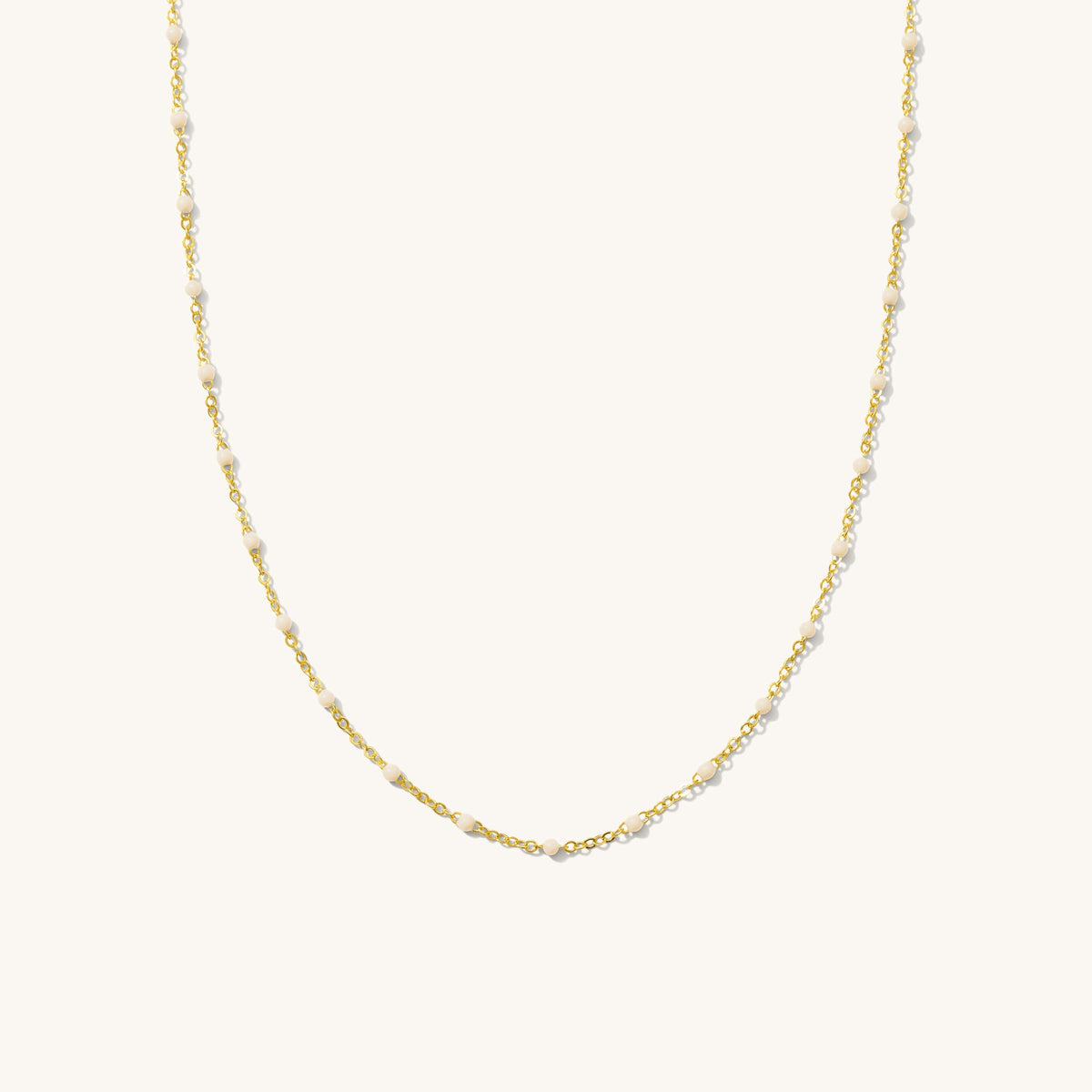 Dainty Enamel Chain Necklace