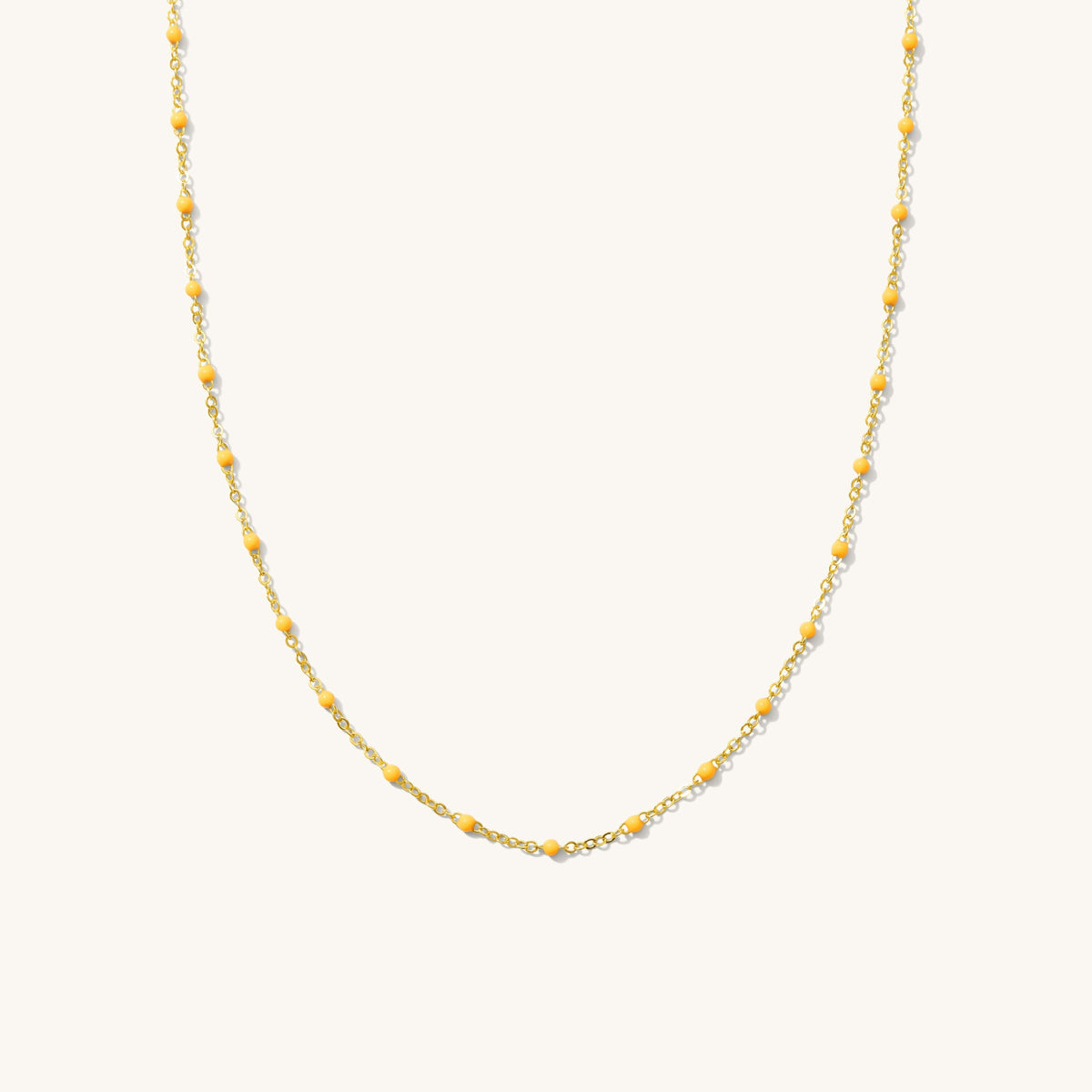 Dainty Enamel Chain Necklace