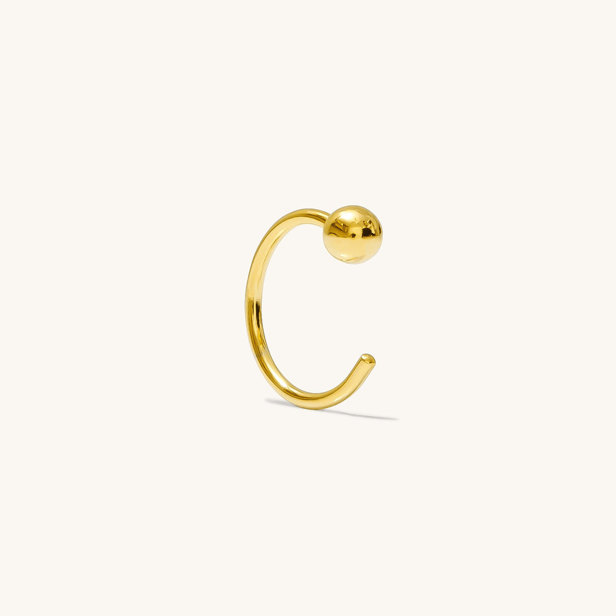 Ball Claw Hoop Earring