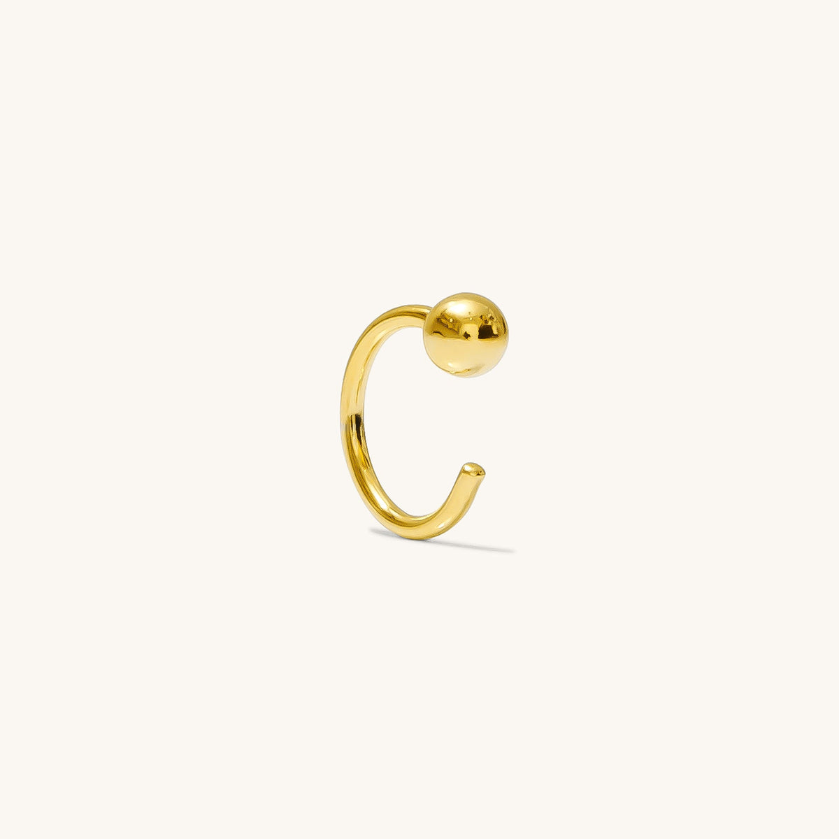 Ball Claw Hoop Earring