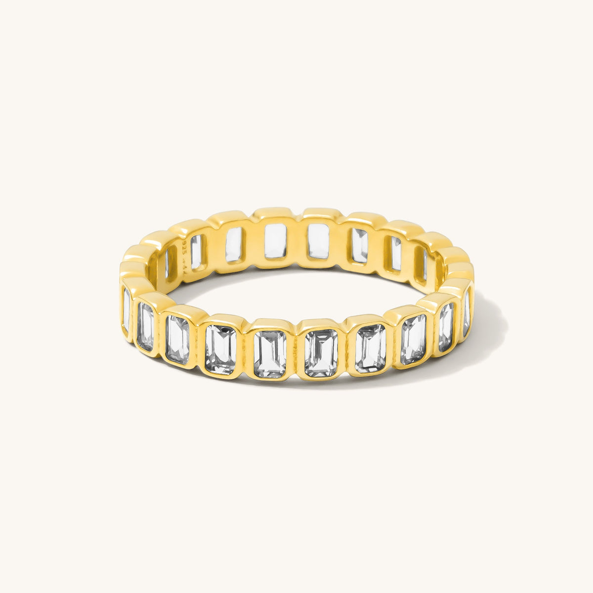 Emerald Cut Eternity Band Ring