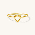 Heart Love Knot Ring