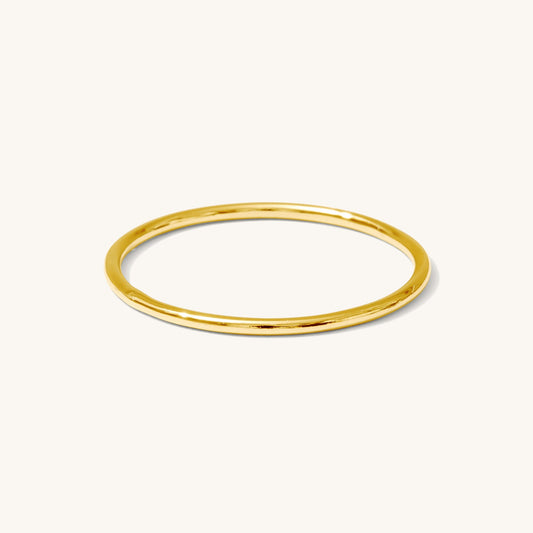 Simple Stacking Ring - 14k Solid Gold
