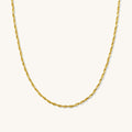 French Rope Necklace - 14k Solid Gold