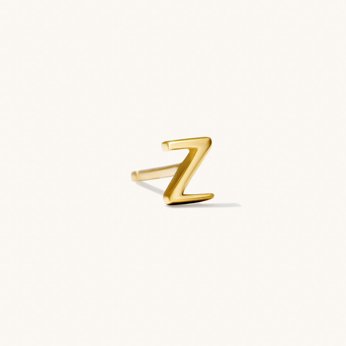 Tiny Initial Stud Earring (Single)