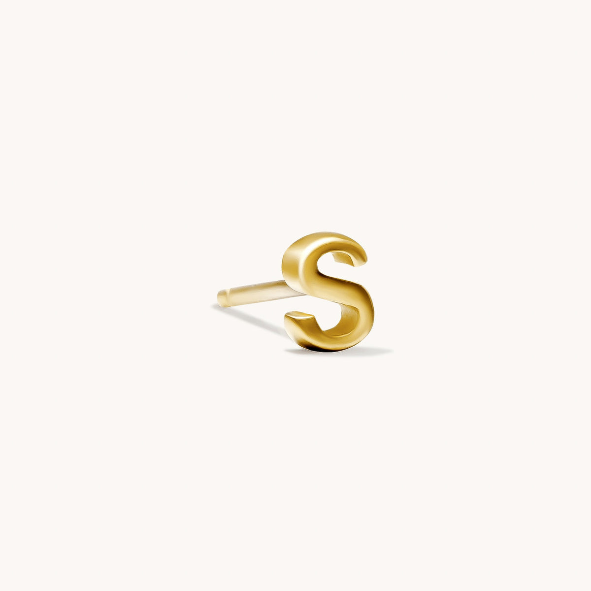 Tiny Initial Stud Earring (Single)