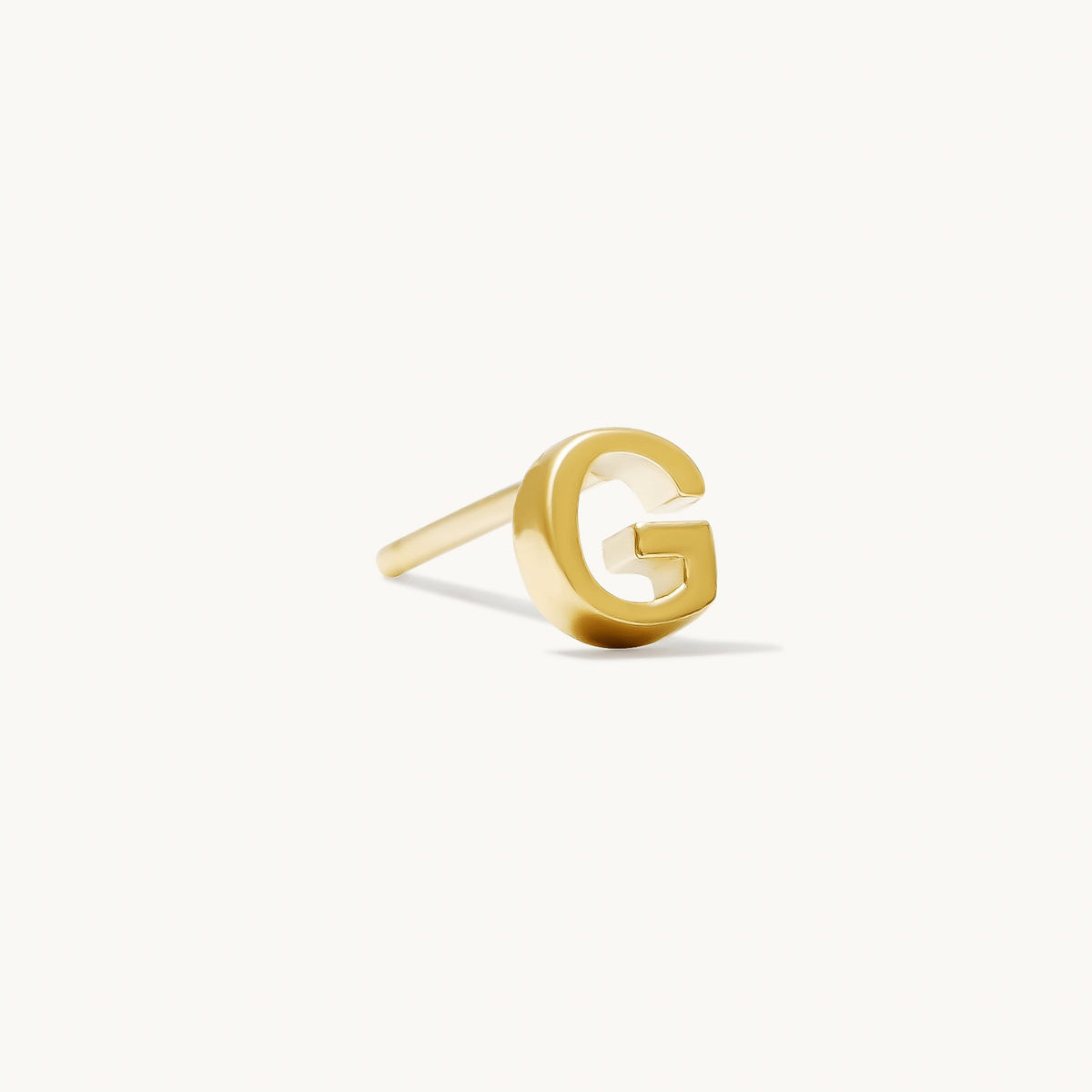 Tiny Initial Stud Earring (Single)