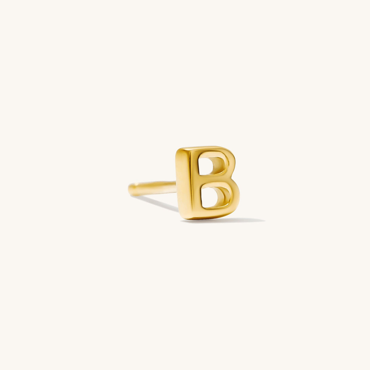 Tiny Initial Stud Earring (Single)