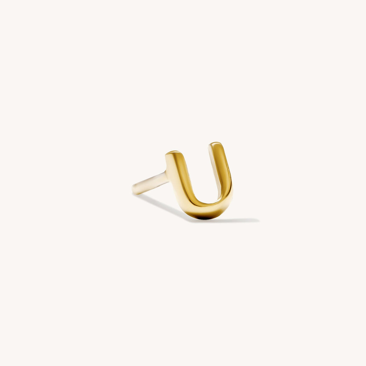 Tiny Initial Stud Earring (Single)