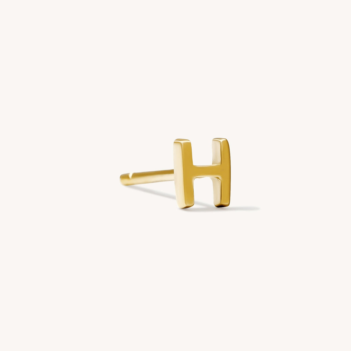 Tiny Initial Stud Earring (Single)
