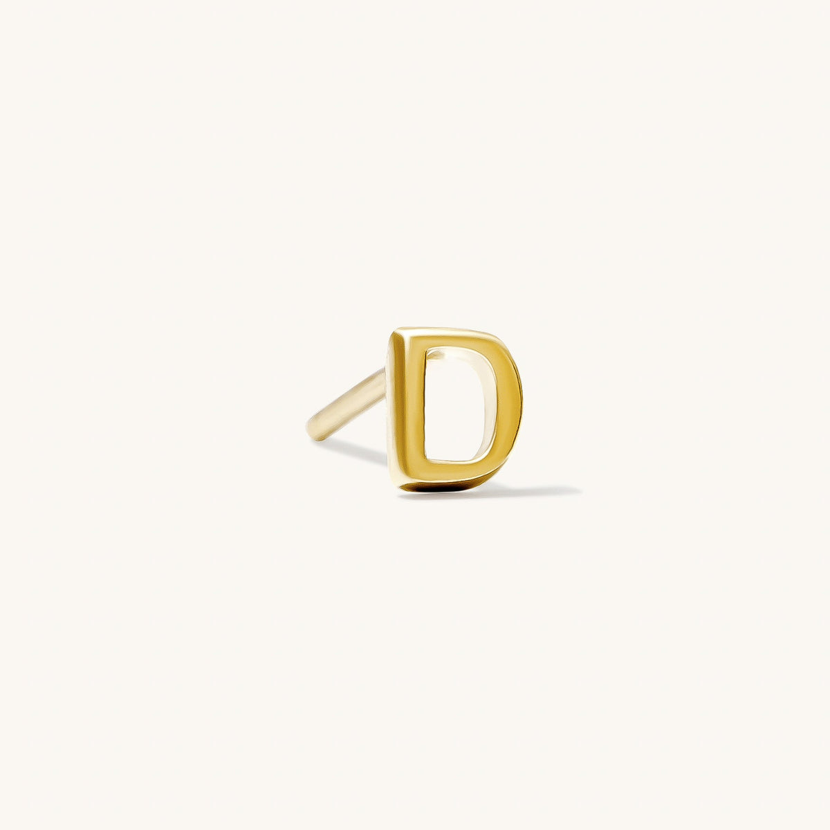 Tiny Initial Stud Earring (Single)