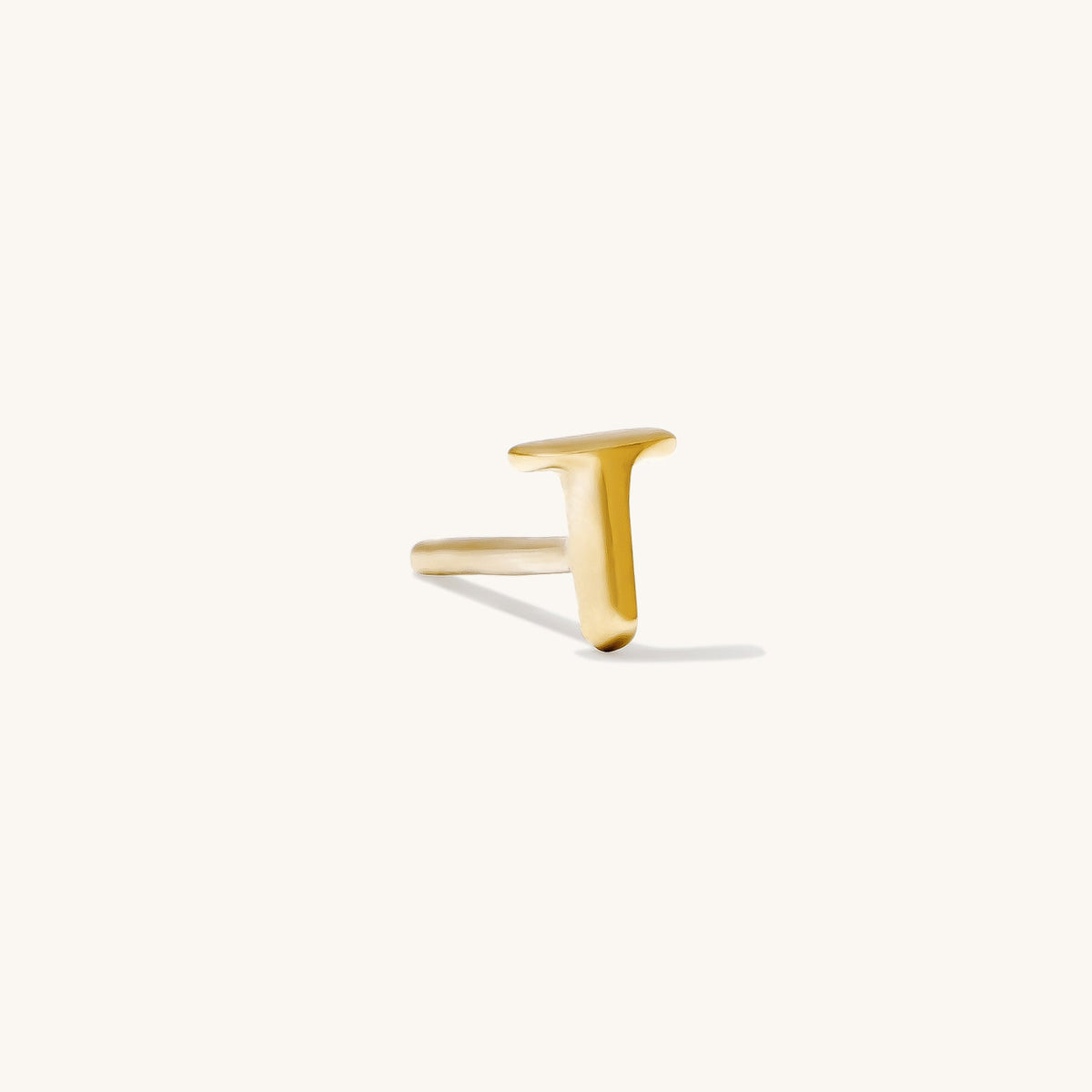 Tiny Initial Stud Earring (Single)