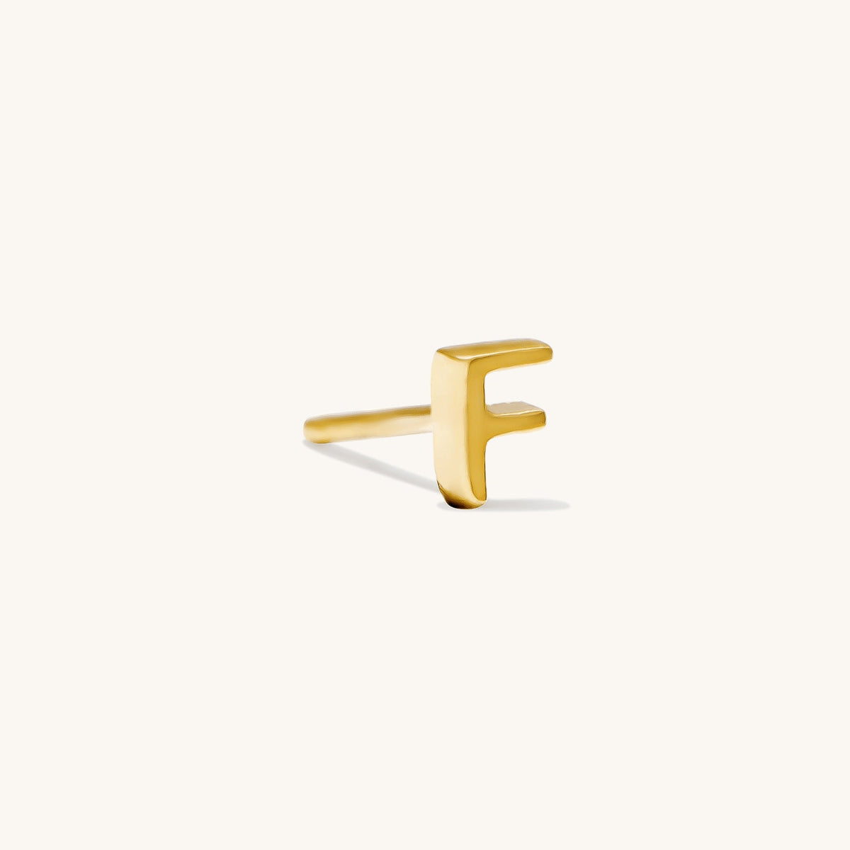 Tiny Initial Stud Earring (Single)