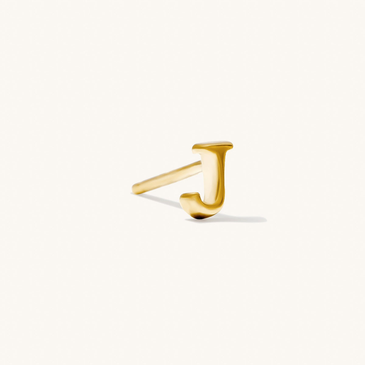 Tiny Initial Stud Earring (Single)