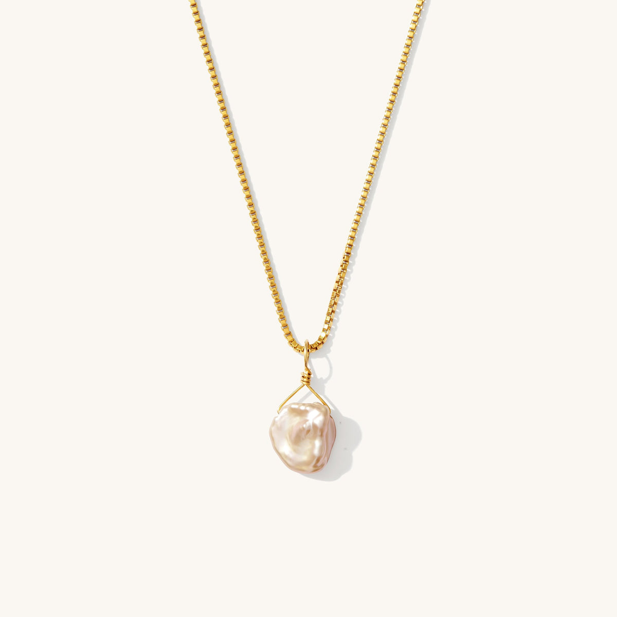 Pink Keshi Pearl Necklace