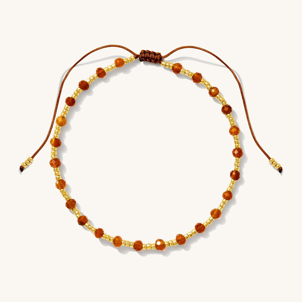 Red Agate Bead Bracelet