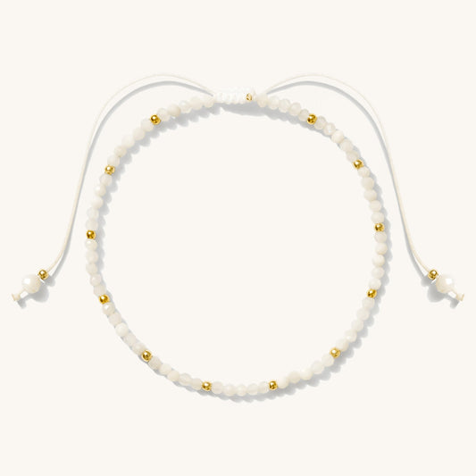 Moonstone Bead Bracelet