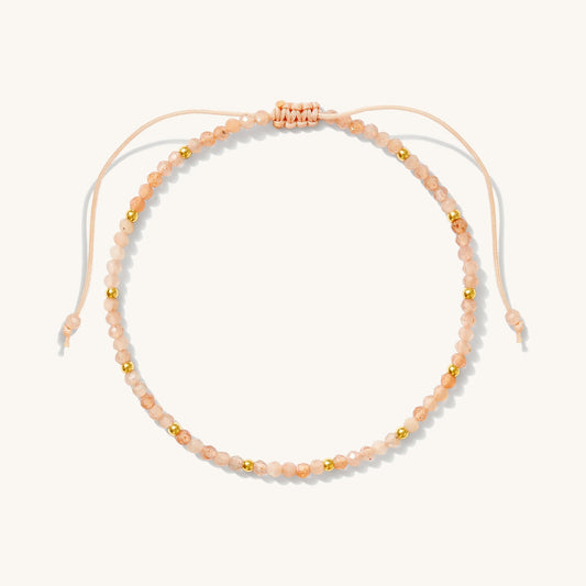 Sunstone Bead Bracelet