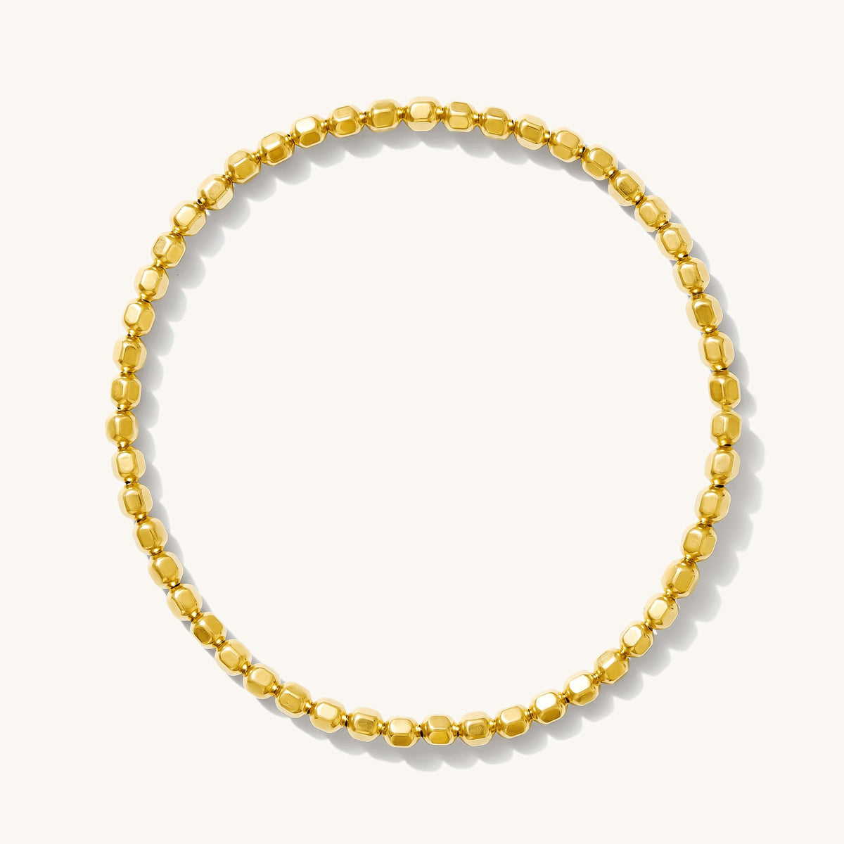 Faceted Stretch Bead Bracelet