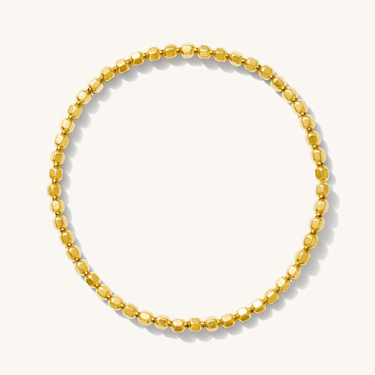 Faceted Stretch Bead Bracelet