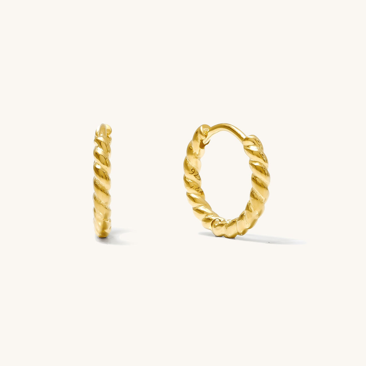 Rope Huggie Hoop Earrings