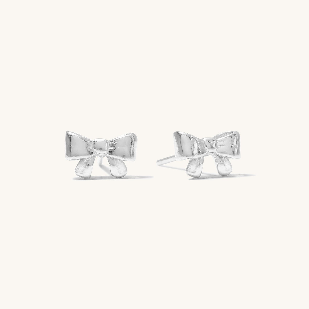 Ribbon Bow Stud Earrings
