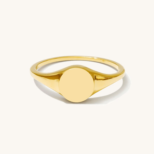 Round Signet Ring