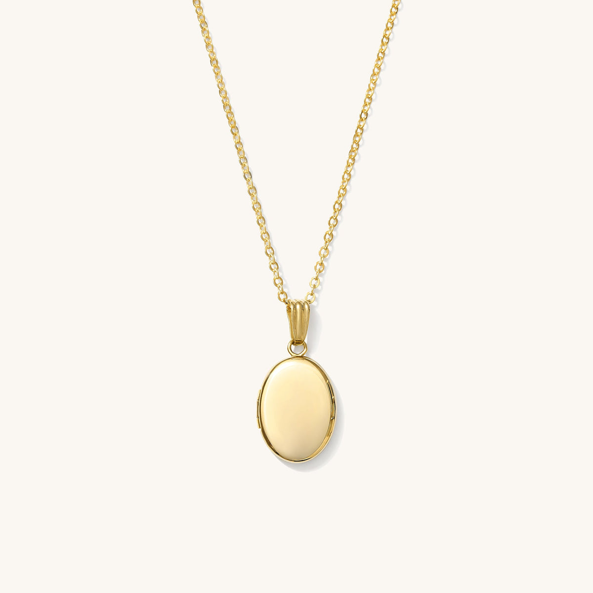 Oval Locket Necklace