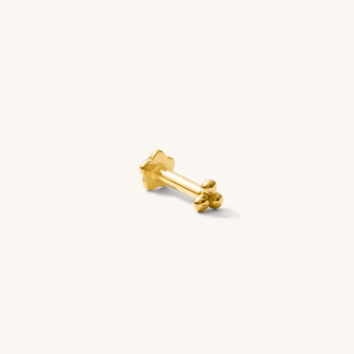 Triple Ball Flat Back Stud Earring