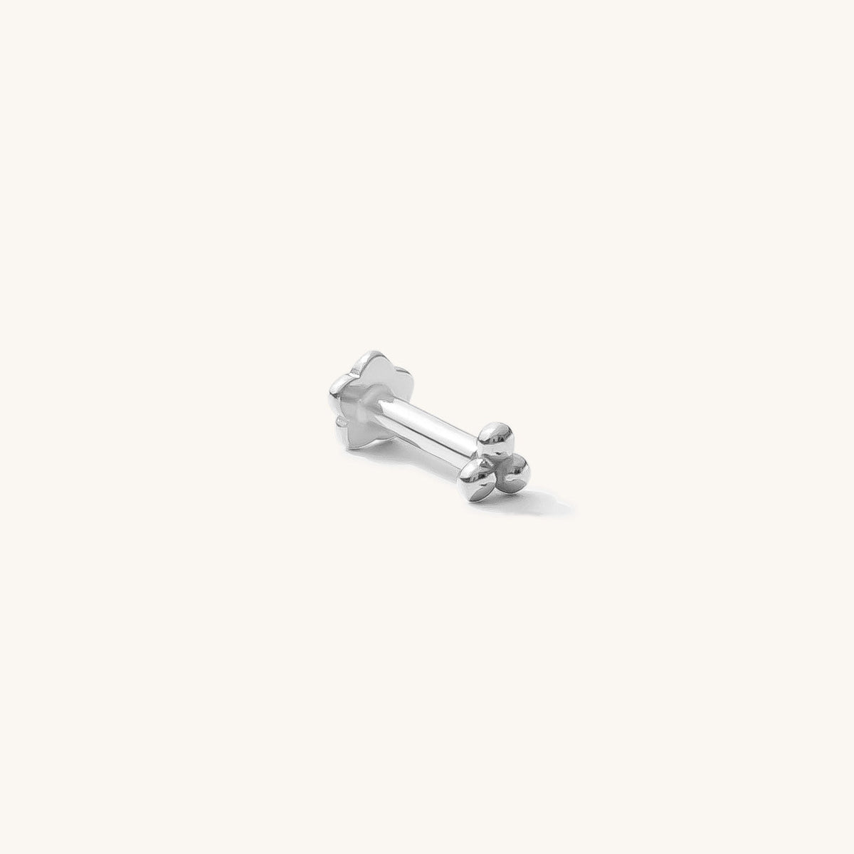 Triple Ball Flat Back Stud Earring